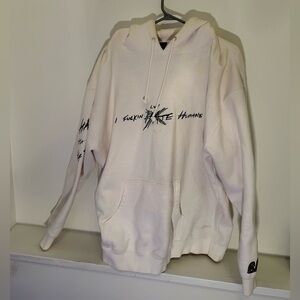 White Graphic Hoodie